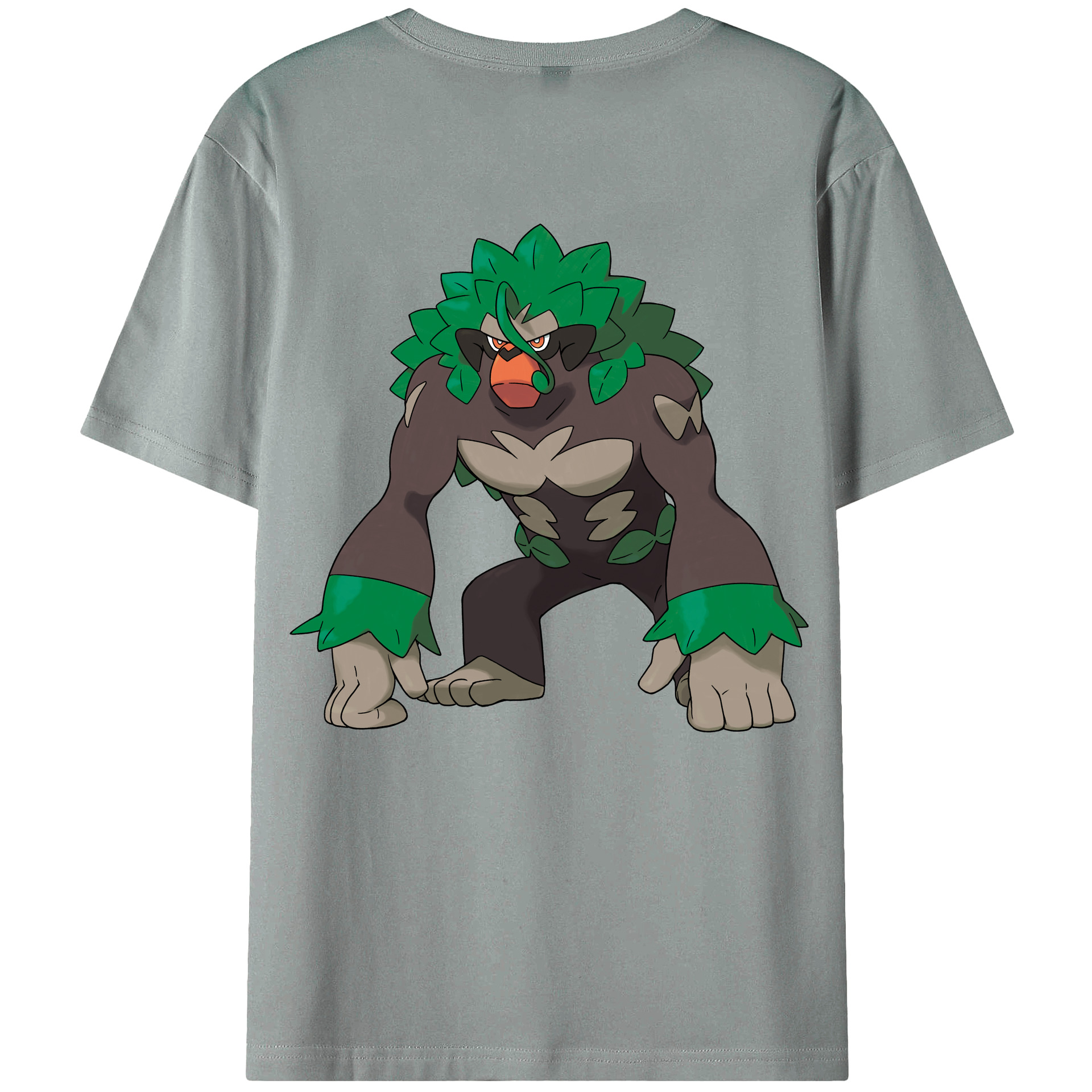 （画像用） ポケットモンスター Pokémon 綿100％ メンズ半袖Tシャツ（バックプリント） 通気性